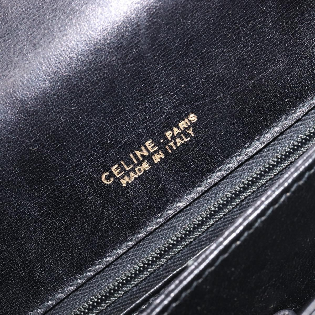 Celine Horse Carriage Leather, Black, Leather, Shoulder Bag