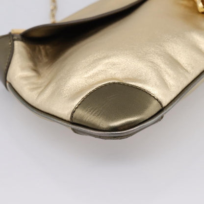 Gucci Tiger Charm Leather, Gold, Leather, Shoulder Bag