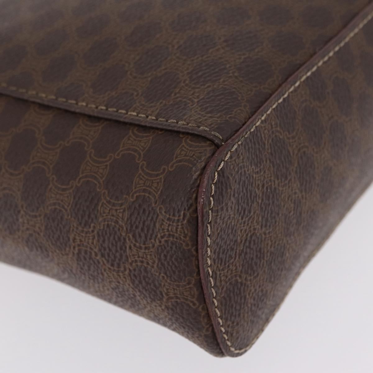 Celine Macadam Vanity Canvas, Brown, Canvas, Clutch