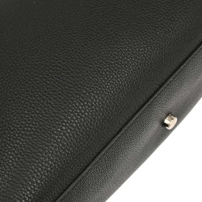 Fendi Selleria Peekaboo Fit Leather, Black, Leather, Handbag