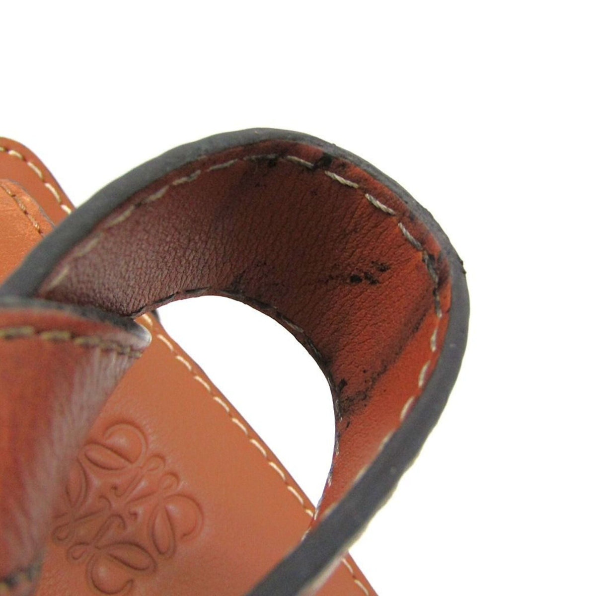 Loewe Hammock Leather and Canvas, Brown, Leather, Handbag
