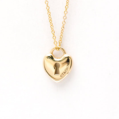 Tiffany & Co. Heart Lock Pendant 18K Yellow Gold, Gold, Pink Gold, Necklace