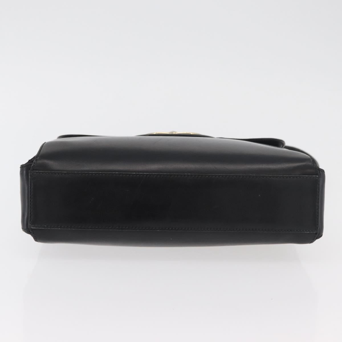Gucci Shoulder Leather, Black, Leather, Shoulder Bag