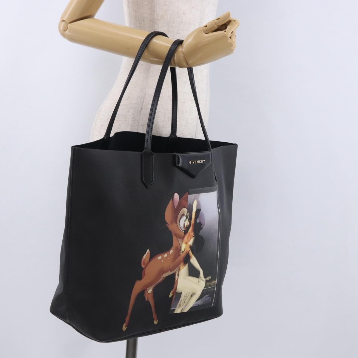 Givenchy Vintage Leather, Black, PVC, Tote Bag