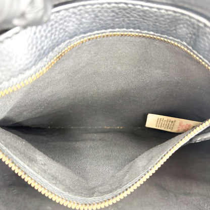 Burberry Remington Embossed Leather, Black, Leather, Tote Bag