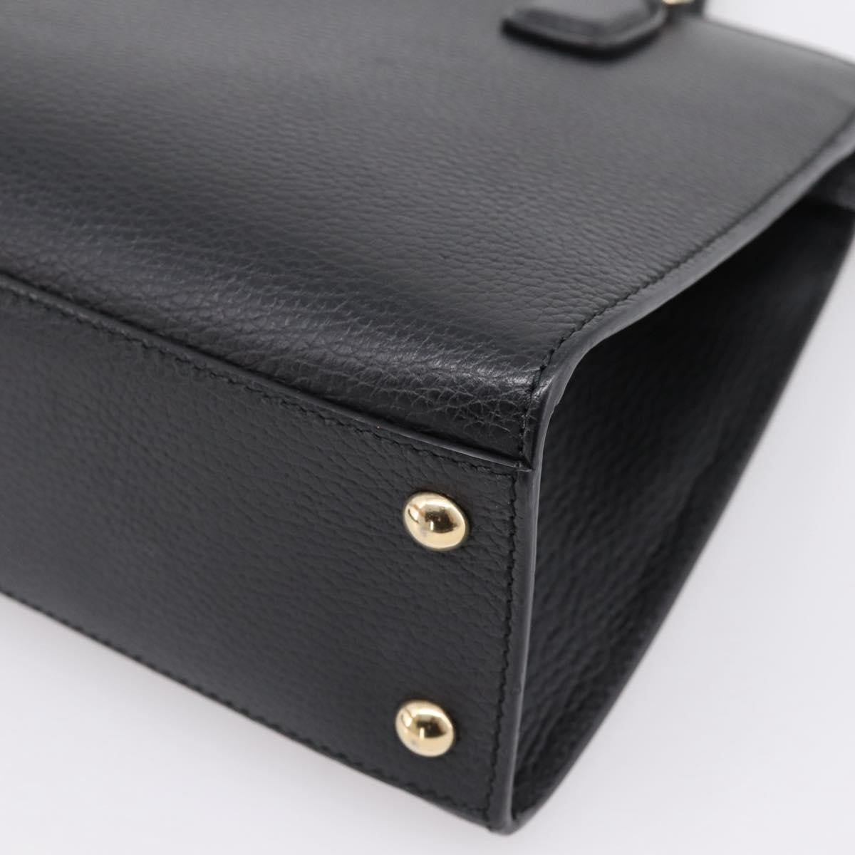 Gucci Soho Convertible Top Handle Satchel Leather, Black, Leather, Handbag