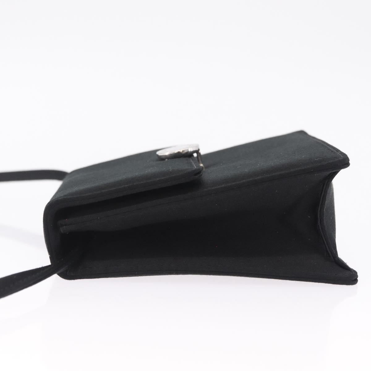 Bvlgari Shoulder Satin, Black, Satin, Shoulder Bag
