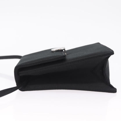 Bvlgari Shoulder Satin, Black, Satin, Shoulder Bag