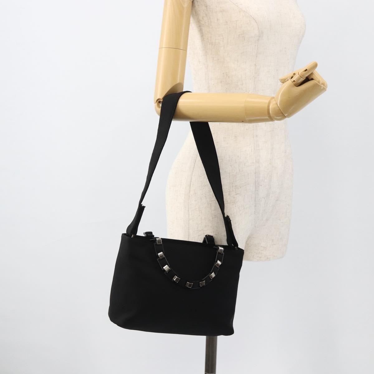 Salvatore Ferragamo Vintage Nylon, Black, Nylon, Shoulder Bag