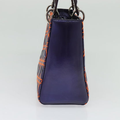 Christian Dior Lady Dior, Purple, Leather, Handbag