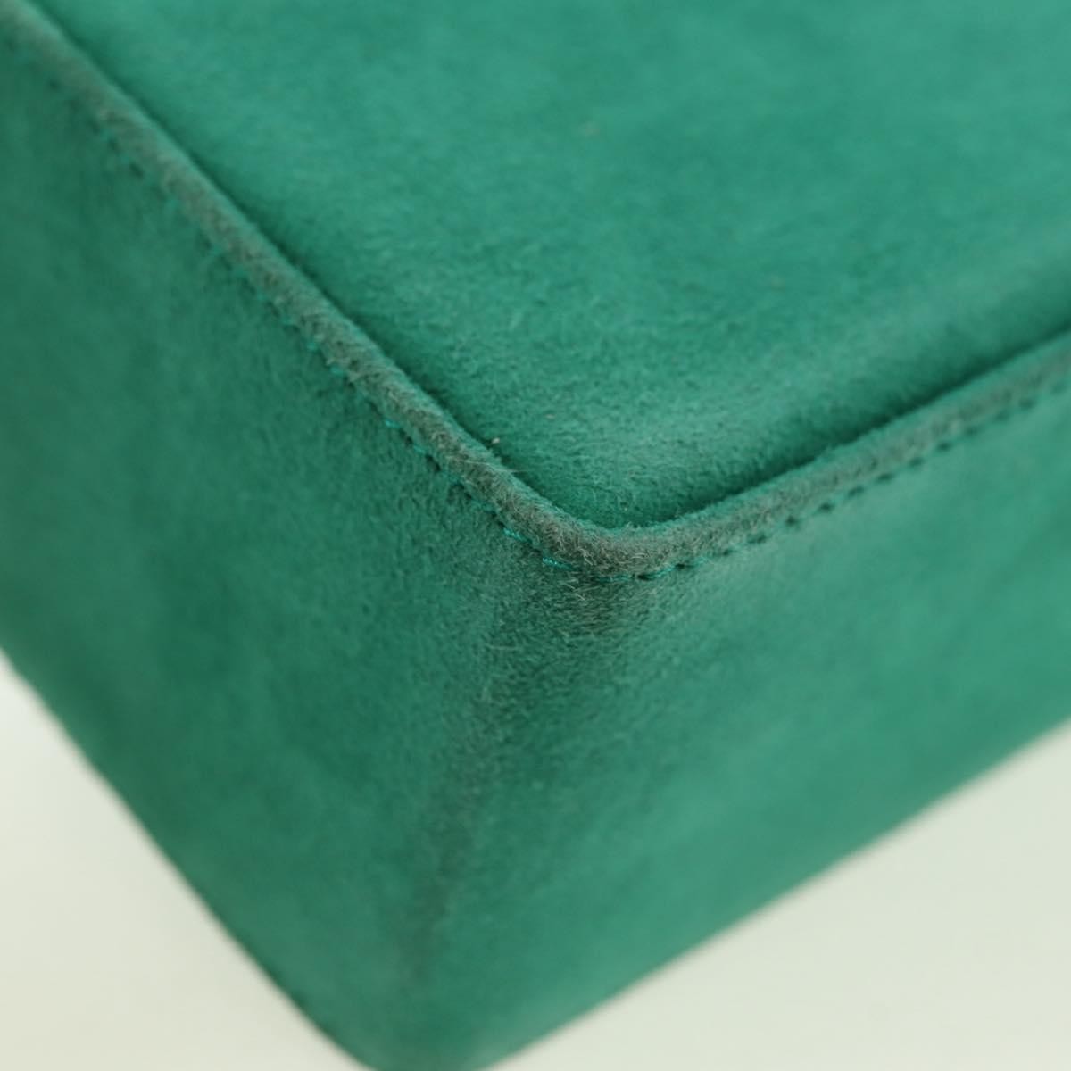Christian Dior Shoulder Suede, Green, Suede, Shoulder Bag