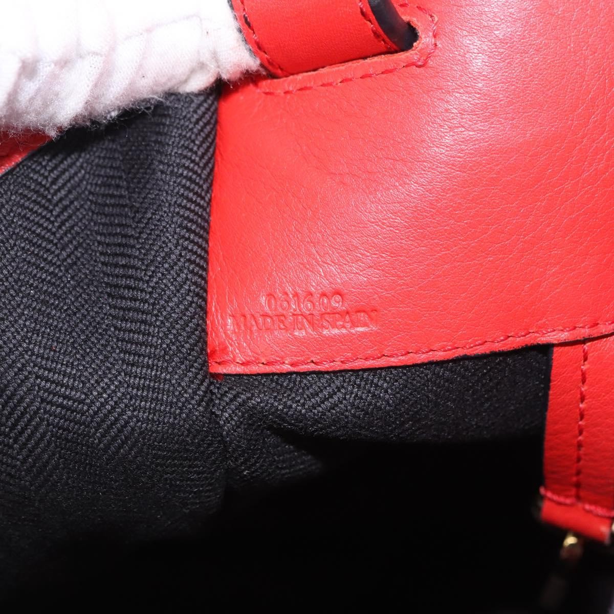 Loewe Hammock Leather, Red, Leather, Handbag