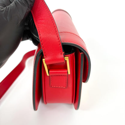 Valentino Garavani Supervee Leather, Gold, Leather, Crossbody Bag