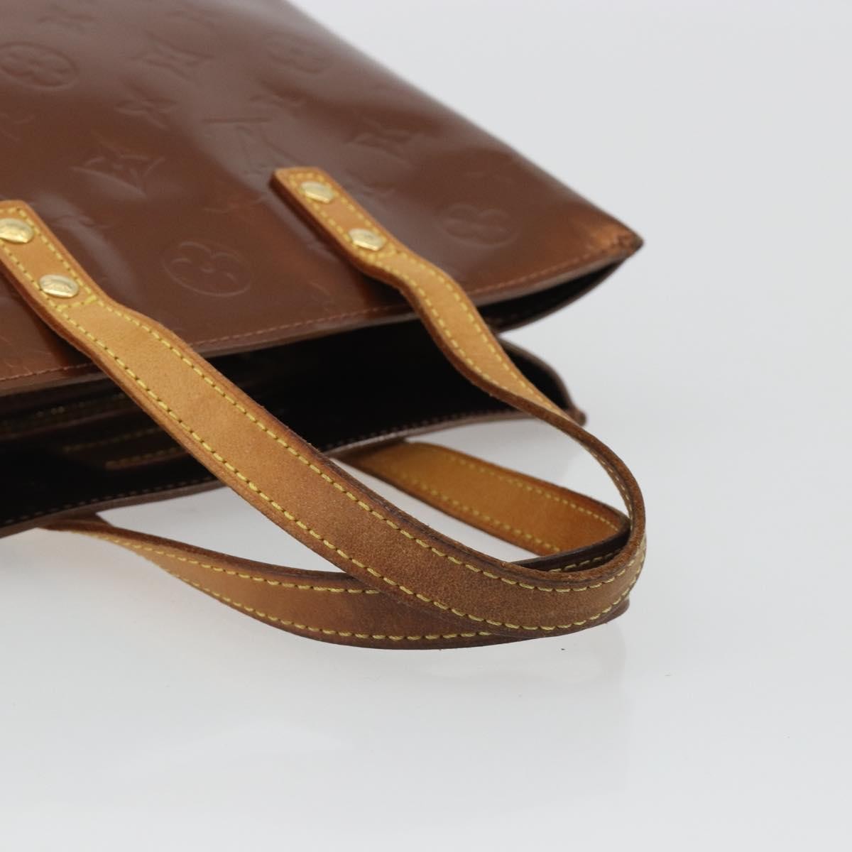 Louis Vuitton Reade Monogram Vernis, Brown, Patent Leather, Handbag