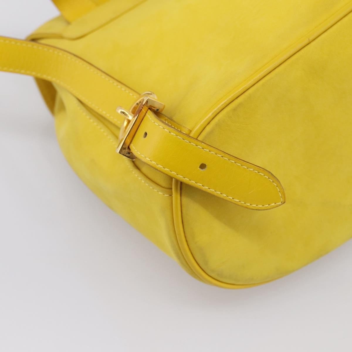 Salvatore Ferragamo Gancini Suede, Yellow, Suede, Backpack