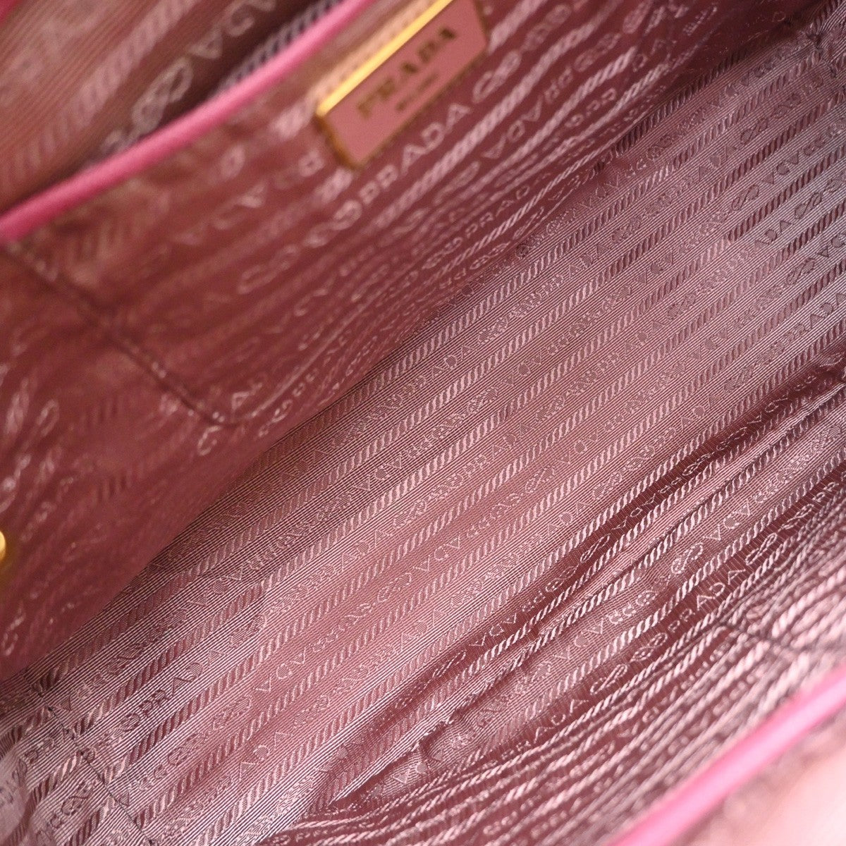 Prada Double Zip Lux Convertible Tote Saffiano Leather, Pink, Leather, Tote Bag