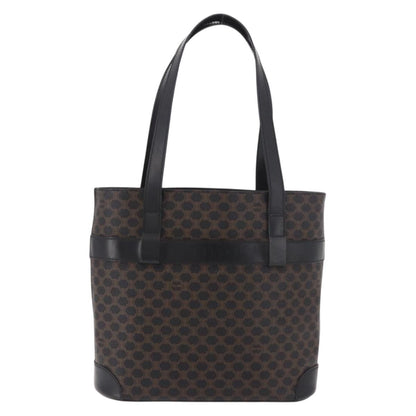 Celine C Macadam Tote PVC leather/ Macadam canvas, Black, Canvas, Shoulder Bag