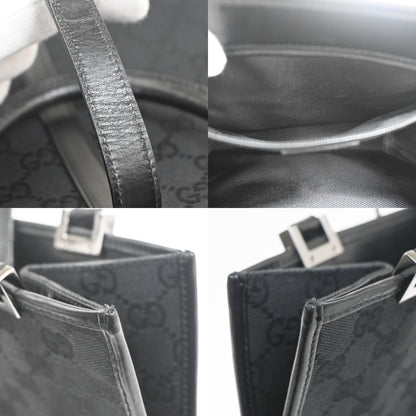 Gucci Jackie Tote GG Canvas and leather, Black, Canvas, Handbag