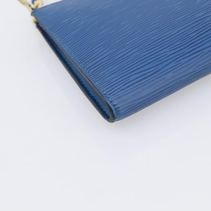 Louis Vuitton Pochette Accessoires Epi Leather, Blue, Leather, Clutch