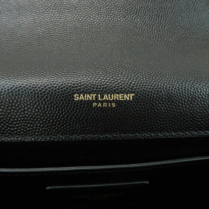 Saint Laurent Classic Monogram Leather, Black, Leather, Crossbody Bag