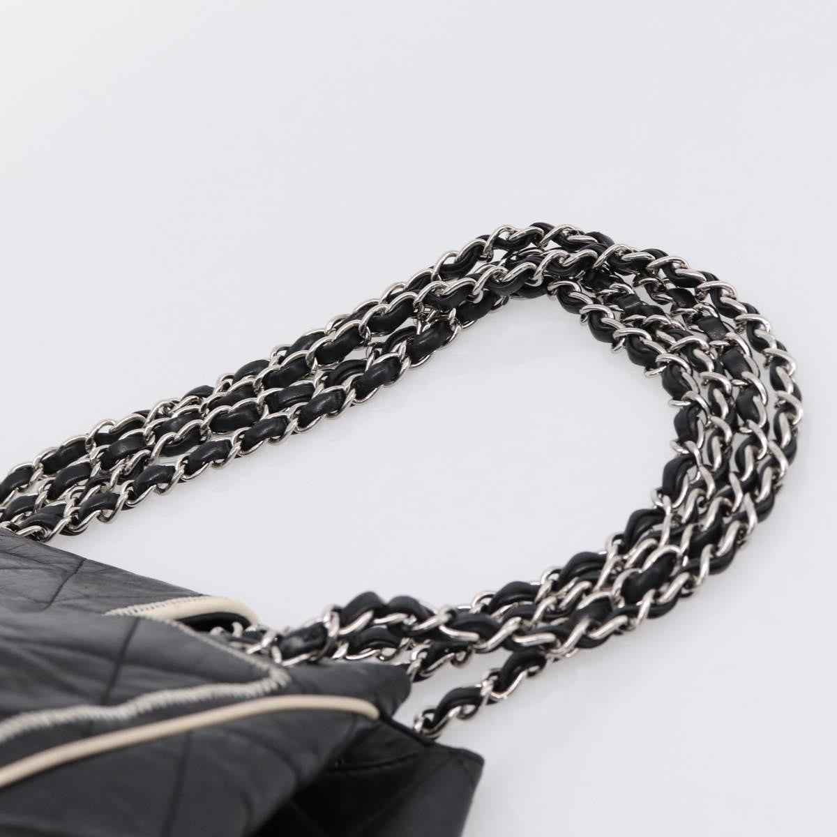 Chanel North South Mademoiselle Lock Quilted Leather, Black, Leather, Tote Bag