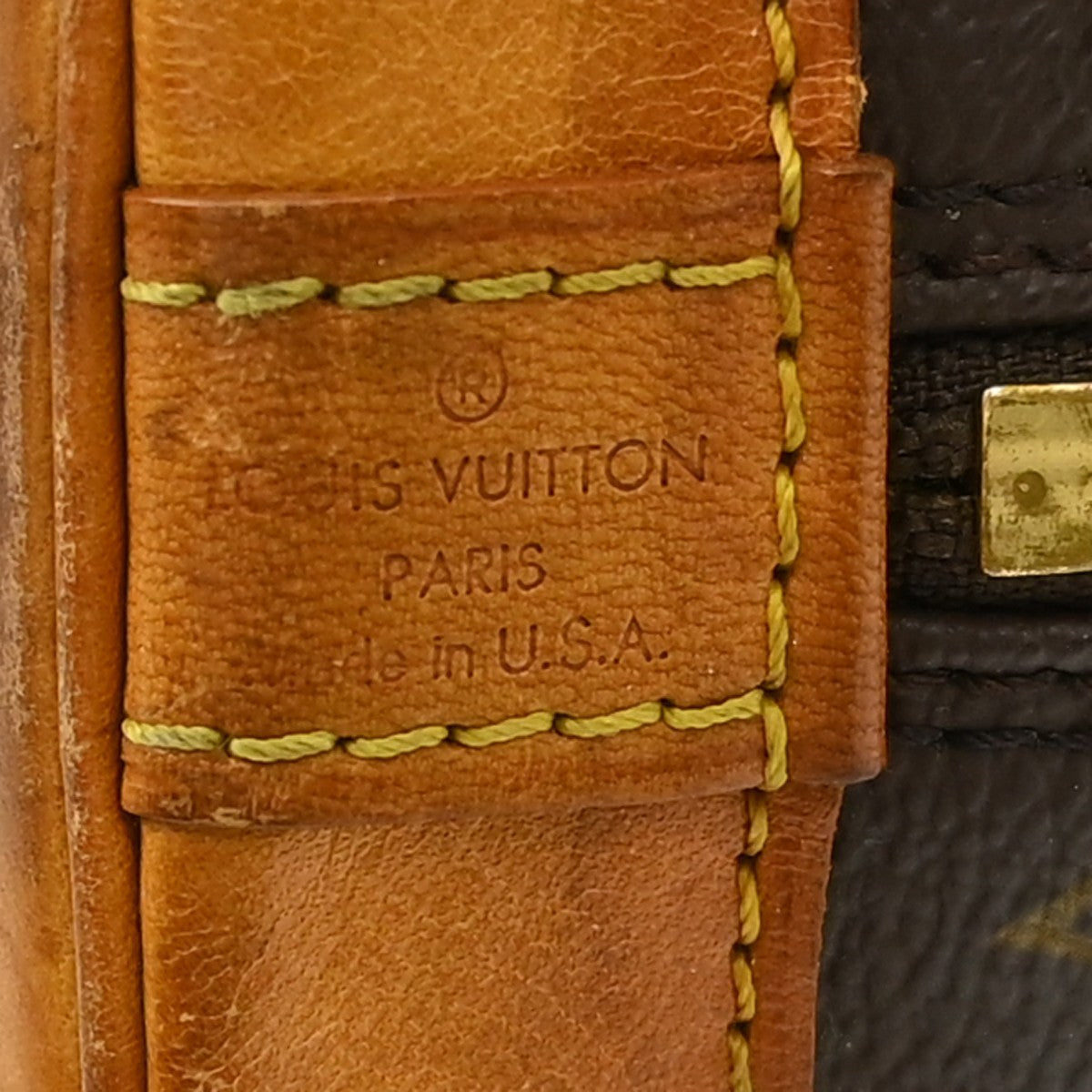 Louis Vuitton Alma Monogram Canvas, Brown, Canvas, Handbag