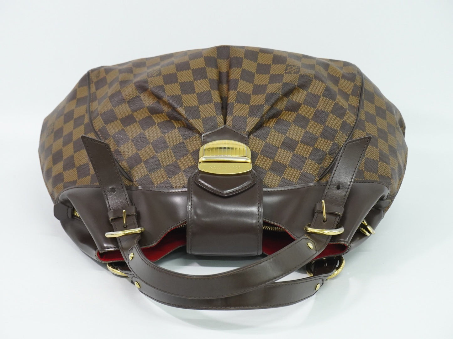 Louis Vuitton Sistina Damier Ebene, Brown, Canvas, Shoulder Bag