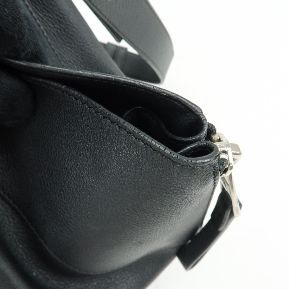 Loewe Hammock Leather, Black, Leather, Handbag