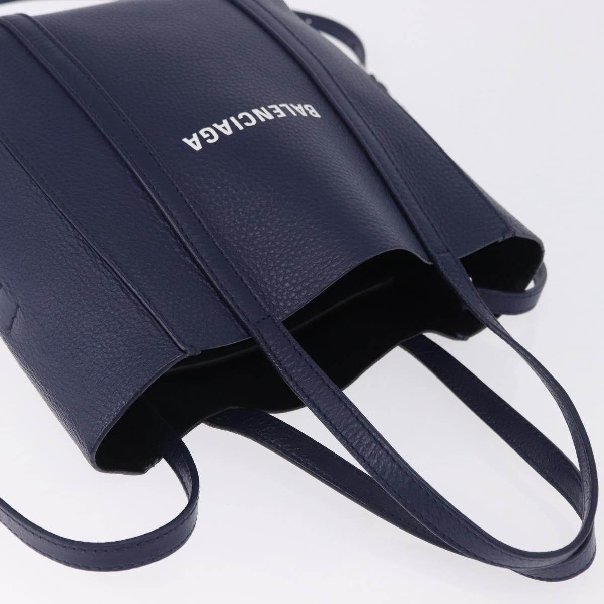 Balenciaga Everyday Tote Leather, Navy, Leather, Tote Bag