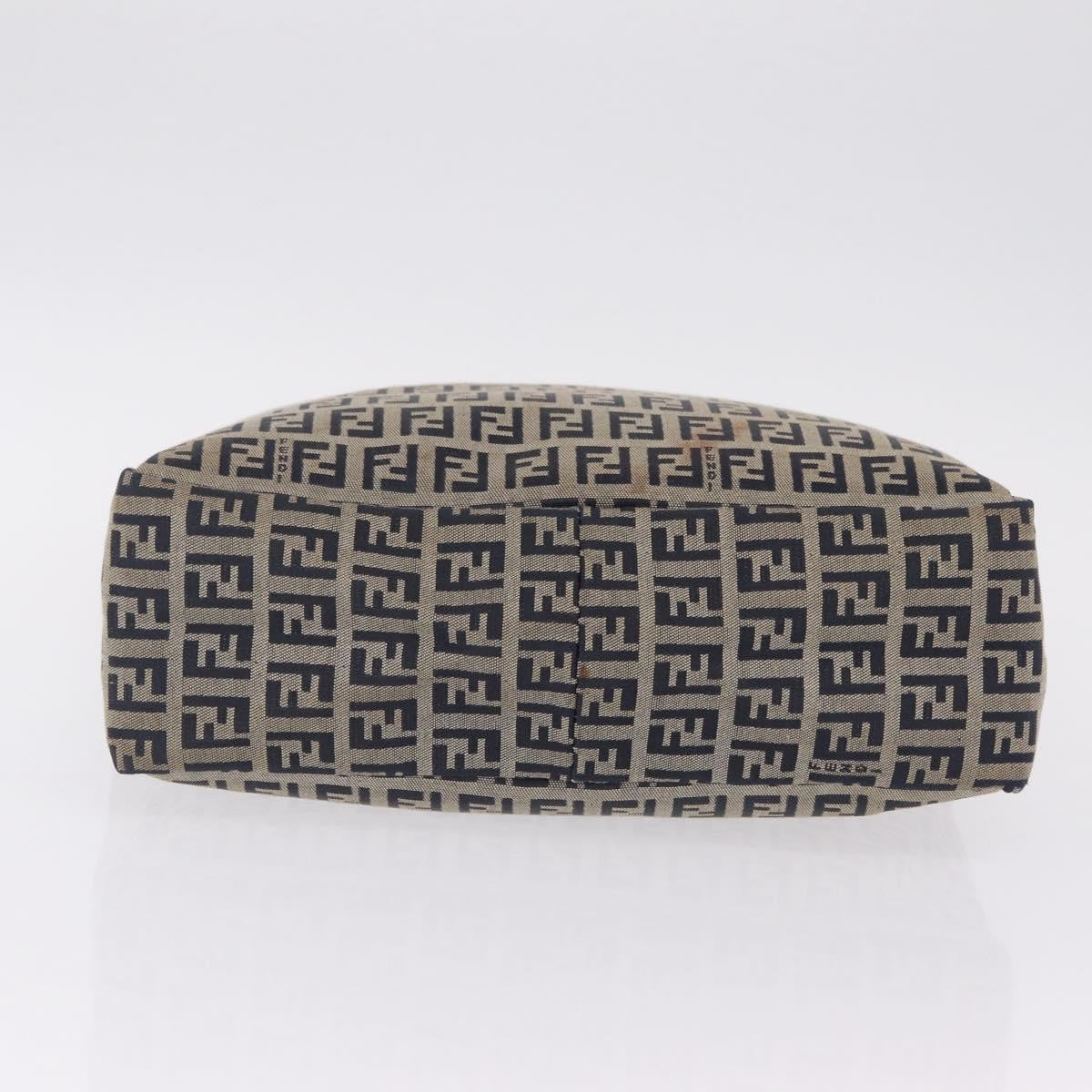 Fendi Vintage Shopping Zucchino Canvas, Navy, Canvas, Tote Bag