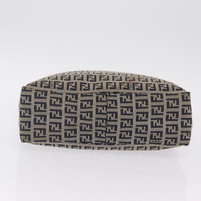 Fendi Vintage Shopping Zucchino Canvas, Navy, Canvas, Tote Bag