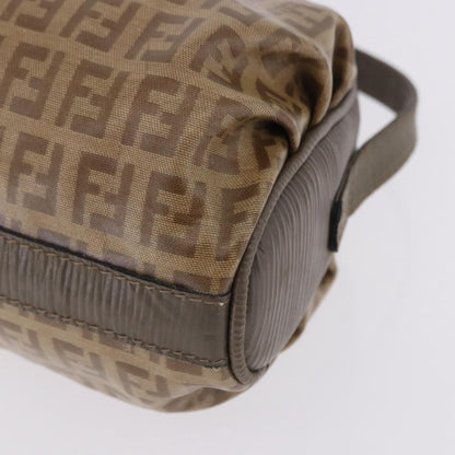 Fendi Shoulder Zucchino Canvas, Beige, Canvas, Shoulder Bag