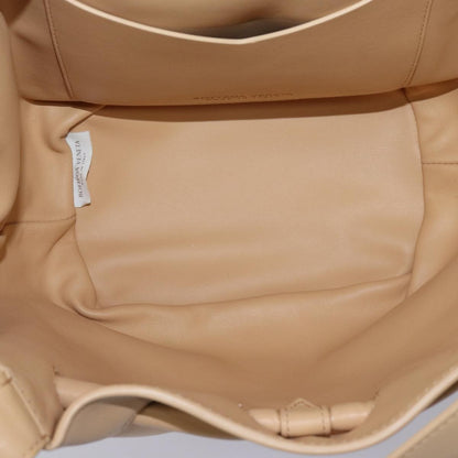 Bottega Veneta Beak Leather, Beige, Leather, Tote Bag