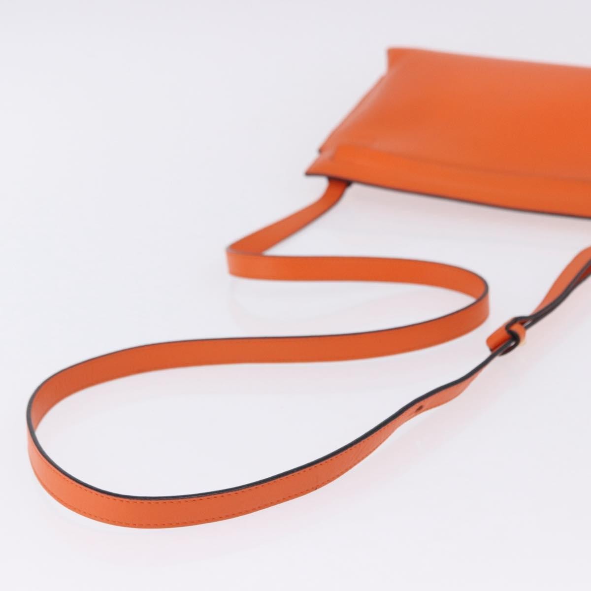 Loewe T Messenger Leather, Orange, Leather, Crossbody Bag