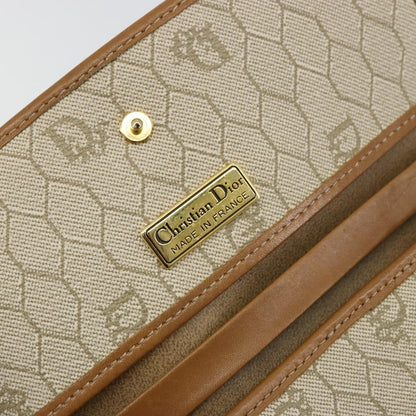 Christian Dior Vintage honeycomb clutch Canvas, Beige, Canvas, Clutch