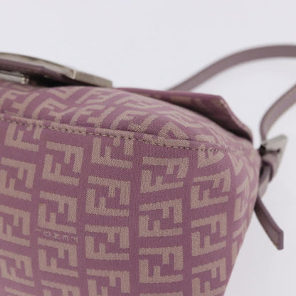 Fendi Baguette Zucchino Canvas, Purple, Canvas, Handbag