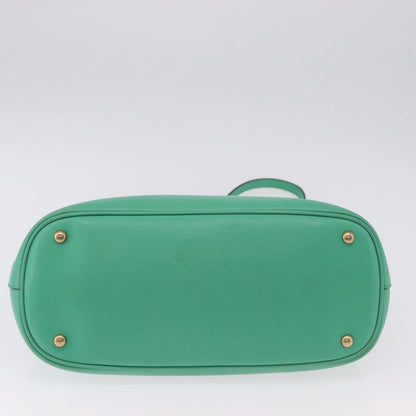 Gucci Bright Bit Convertible Leather, Green, Leather, Tote Bag