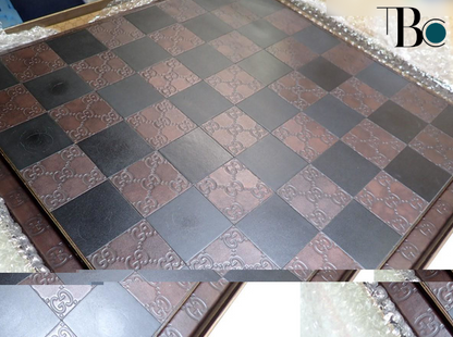 Gucci Chessboard Canvas, BROWN, OTHER, Travel bag