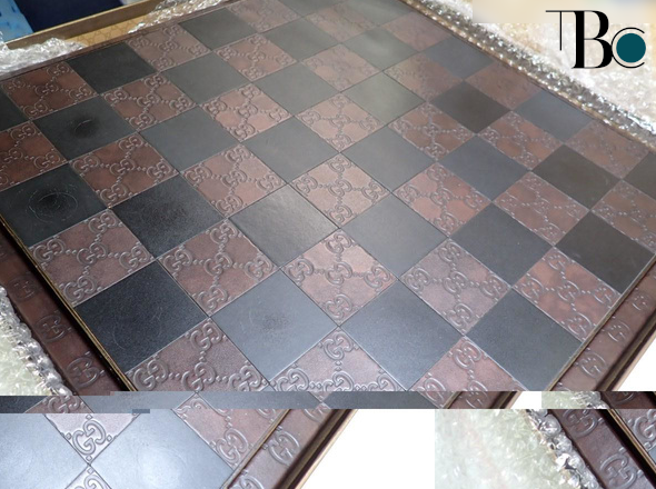 Gucci Chessboard Canvas, Brown, Other, Tech Accessory