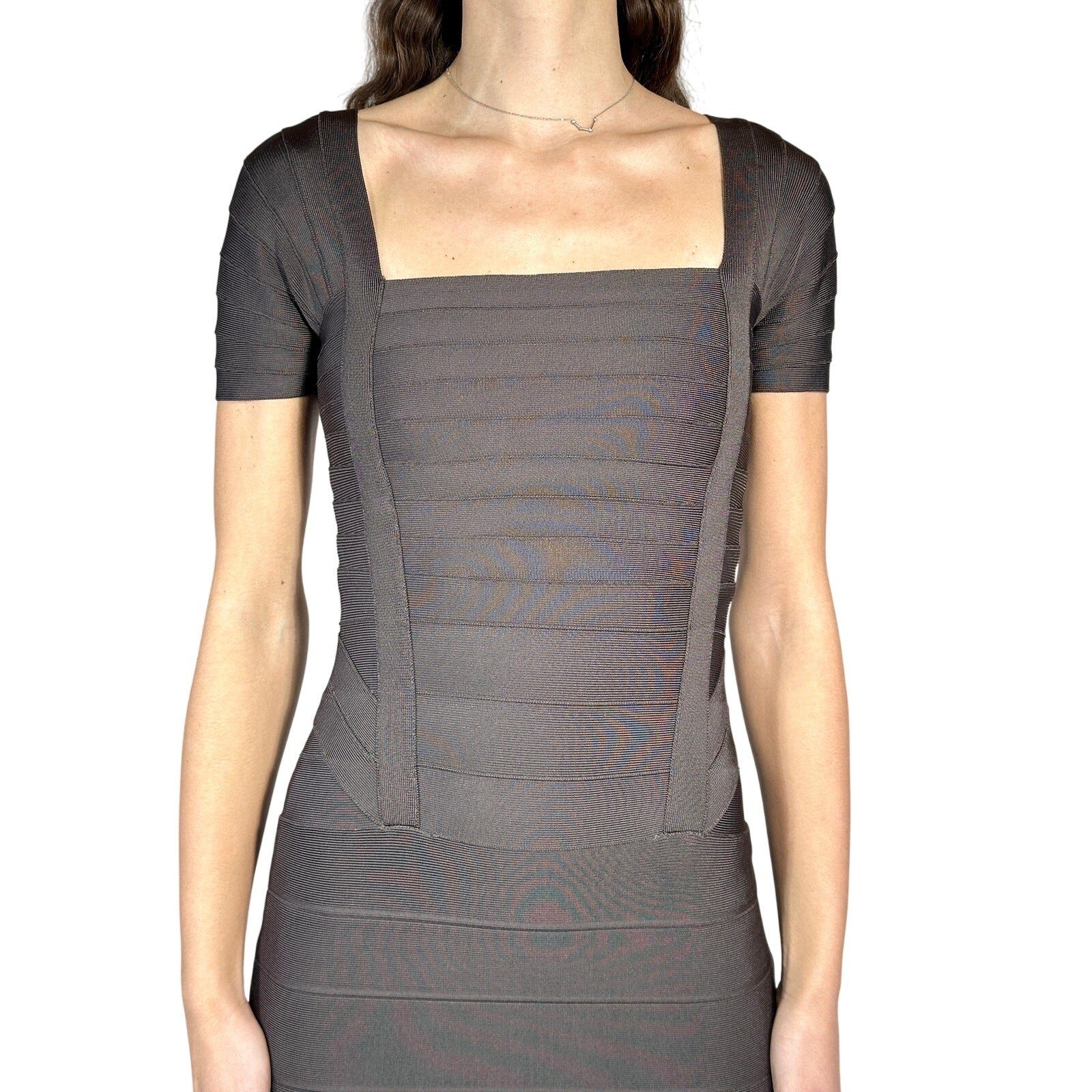 ARMANI JEANS Studded Denim Mini Dress