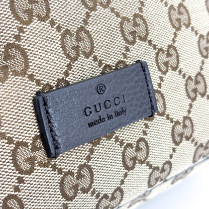 Gucci Drawstring GG Canvas, Black, Canvas, Backpack