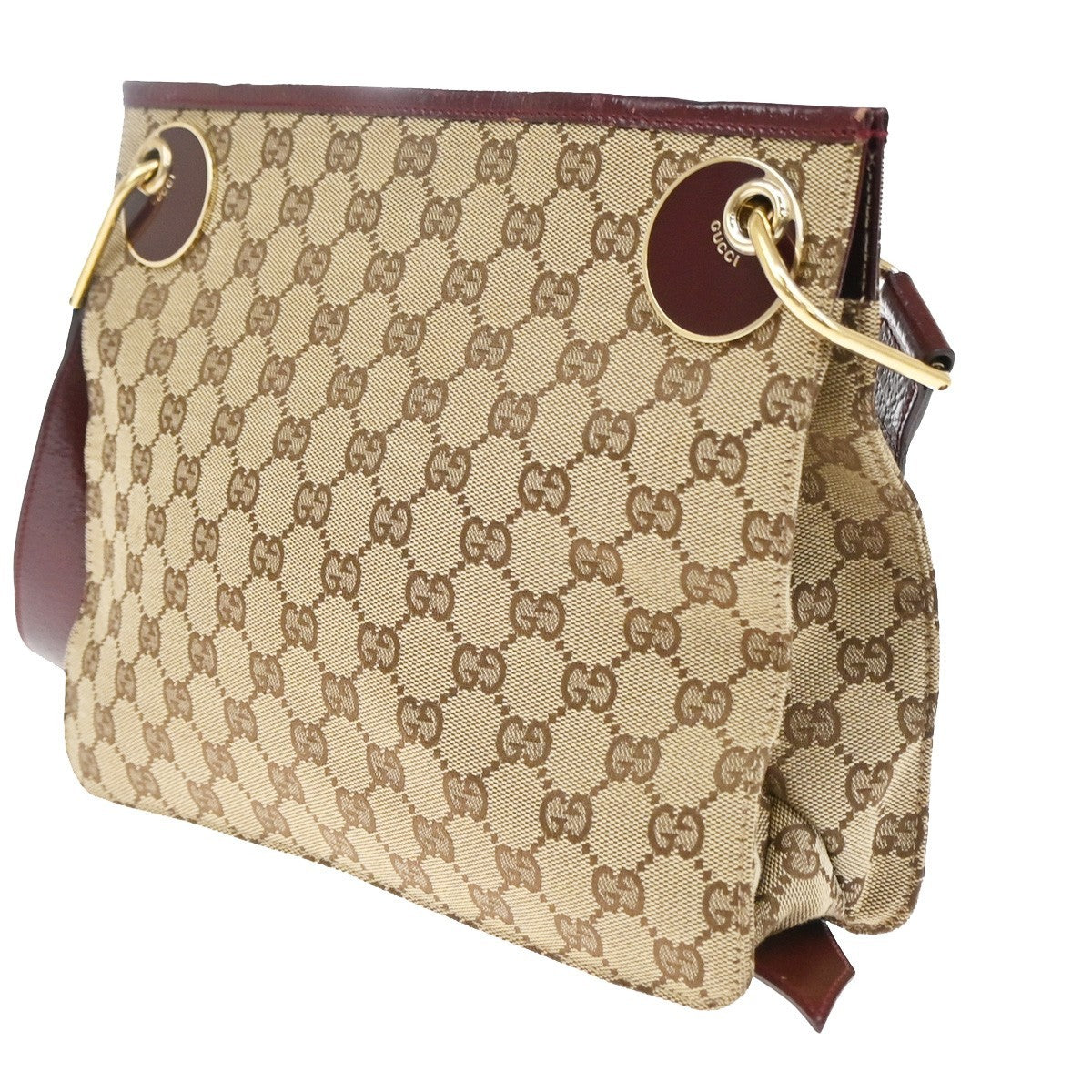 Gucci Crossbody Canvas, Beige, Canvas, Shoulder Bag