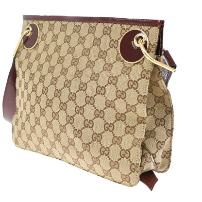 Gucci Crossbody Canvas, Beige, Canvas, Shoulder Bag
