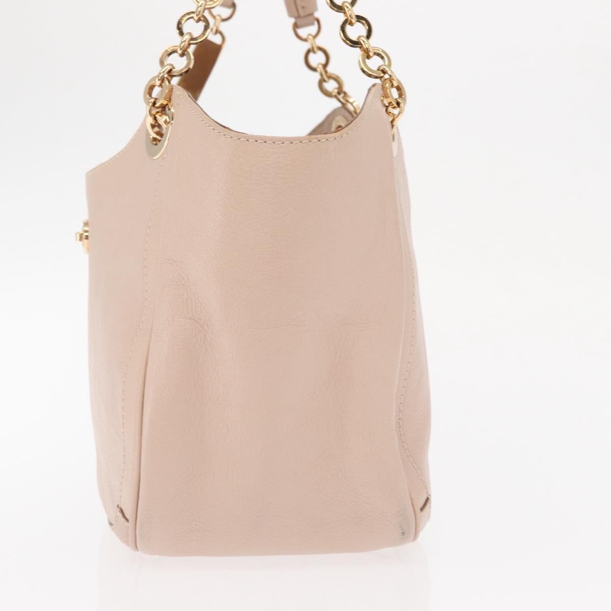 Salvatore Ferragamo Betulla Chain Tote Leather, Pink, Leather, Handbag