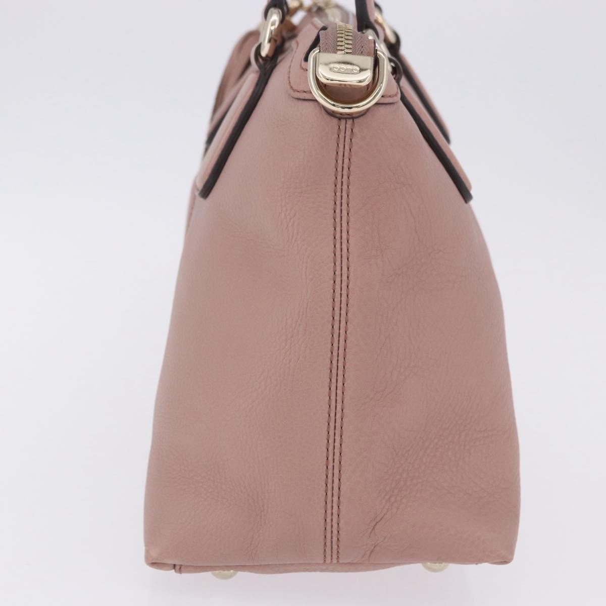 Gucci Soho Working Leather, Pink, Leather, Tote Bag