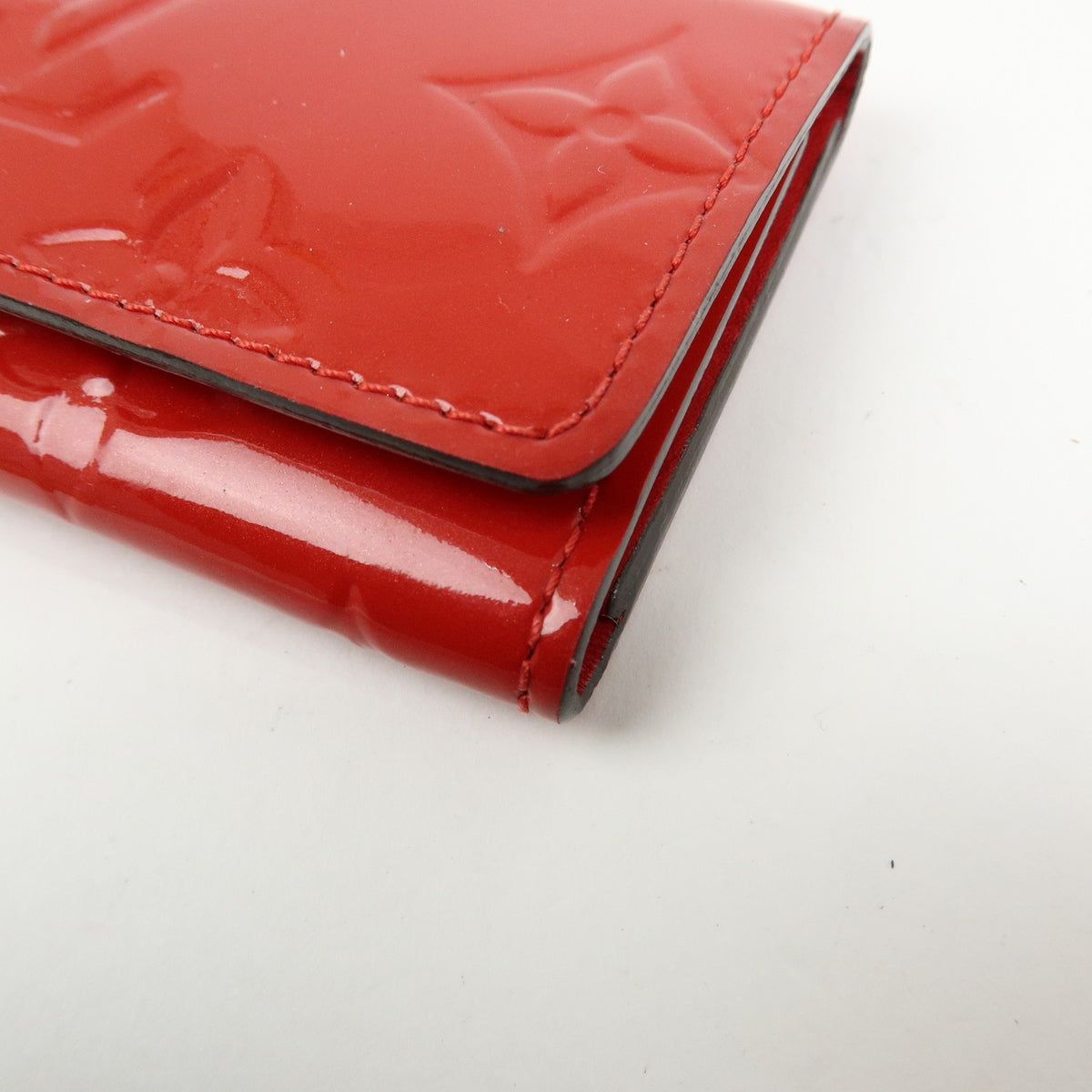 Louis Vuitton Multiclés 4 Cuir verni, Red, Patent Leather, Wallet