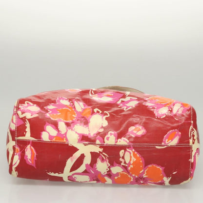 Chanel Vintage Floral Tote Patent leather, Red, Patent Leather, Tote Bag