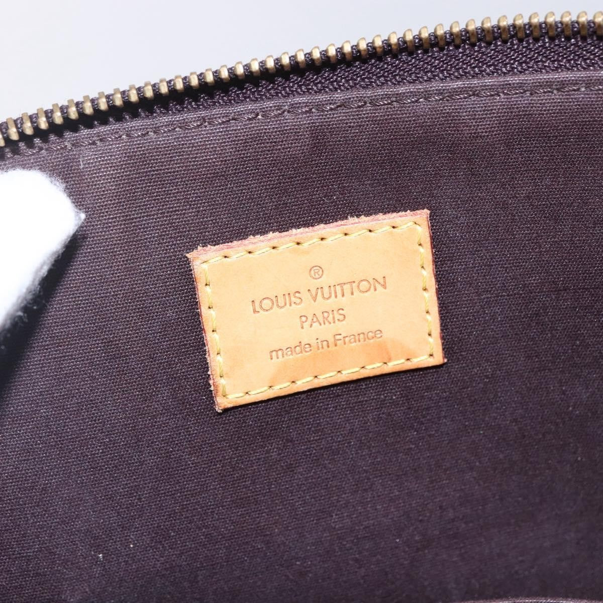 Louis Vuitton Bellevue Monogram Vernis, Burgundy, Patent Leather, Tote Bag
