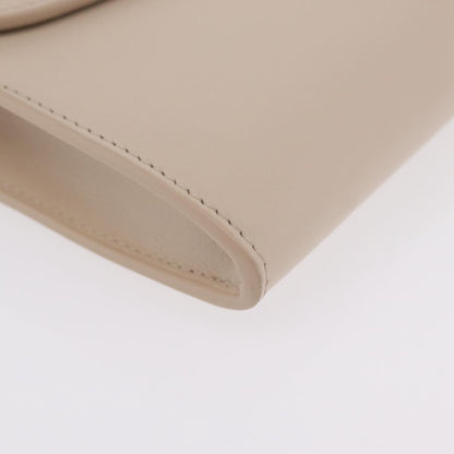 Christian Dior Bobby Flap Leather, Beige, Leather, Shoulder Bag