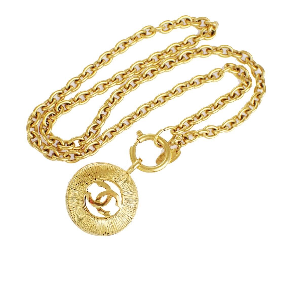 Chanel Coco Mark, Gold, Metal, necklace